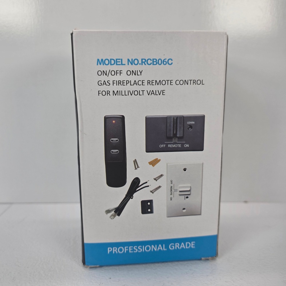 Casmer RCB06C Gas Fireplace Remote Control Kit for Millivolt Valve Systems